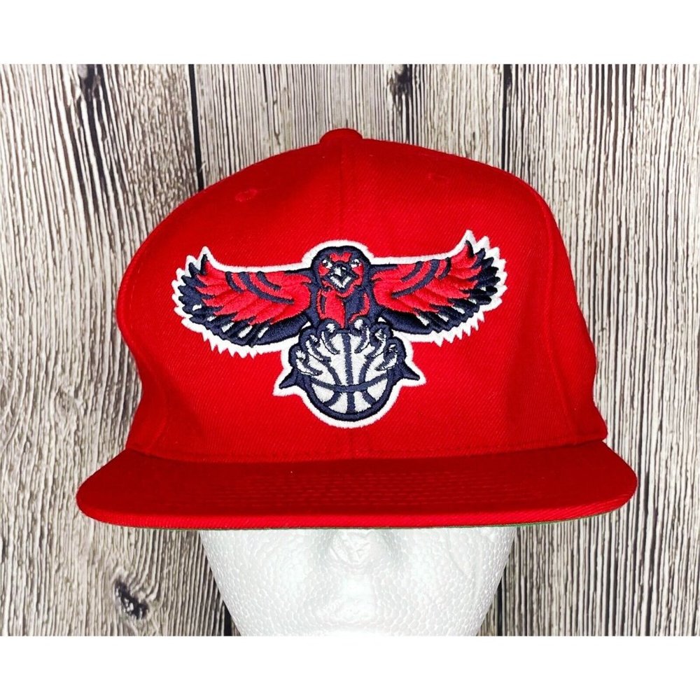 Atlanta Hawks Mitchell & Ness NBA Basketball Club Snapback Hat Cap Adjustable